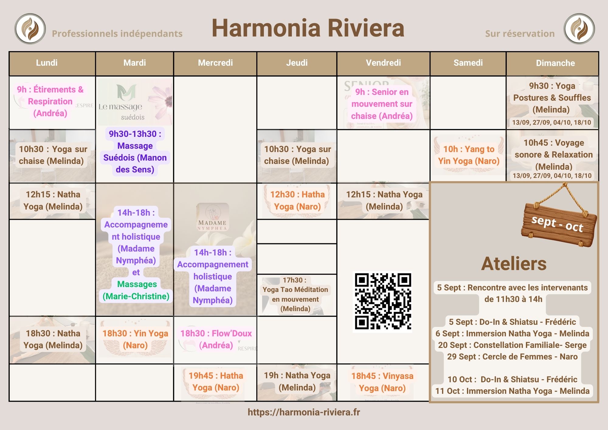 Planning Sept-Oct